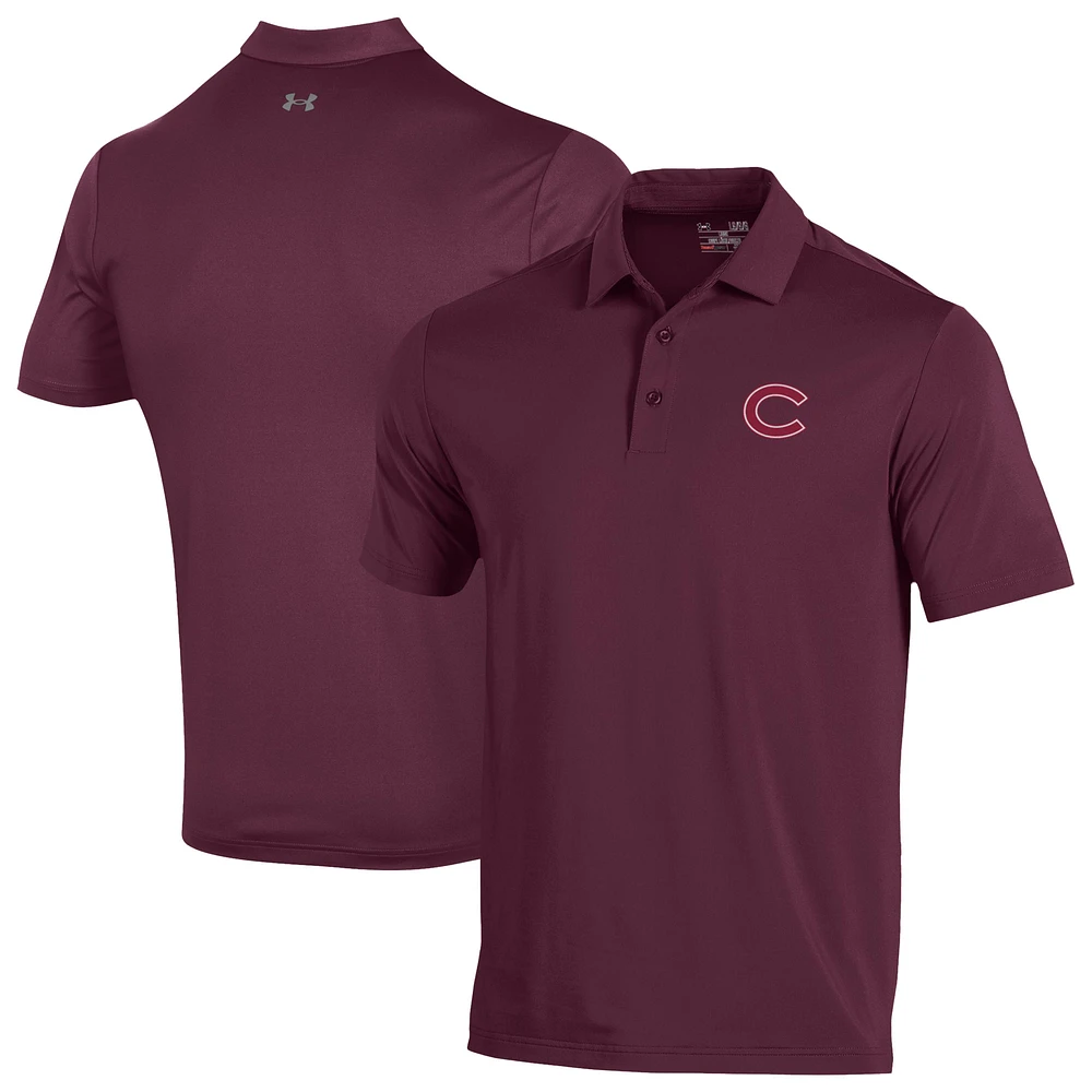 Men's Under Armour Maroon Colgate Raiders Performance Playoff Polo