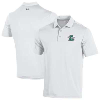 Men's Under Armour White Loyola Greyhounds Performance Playoff Polo