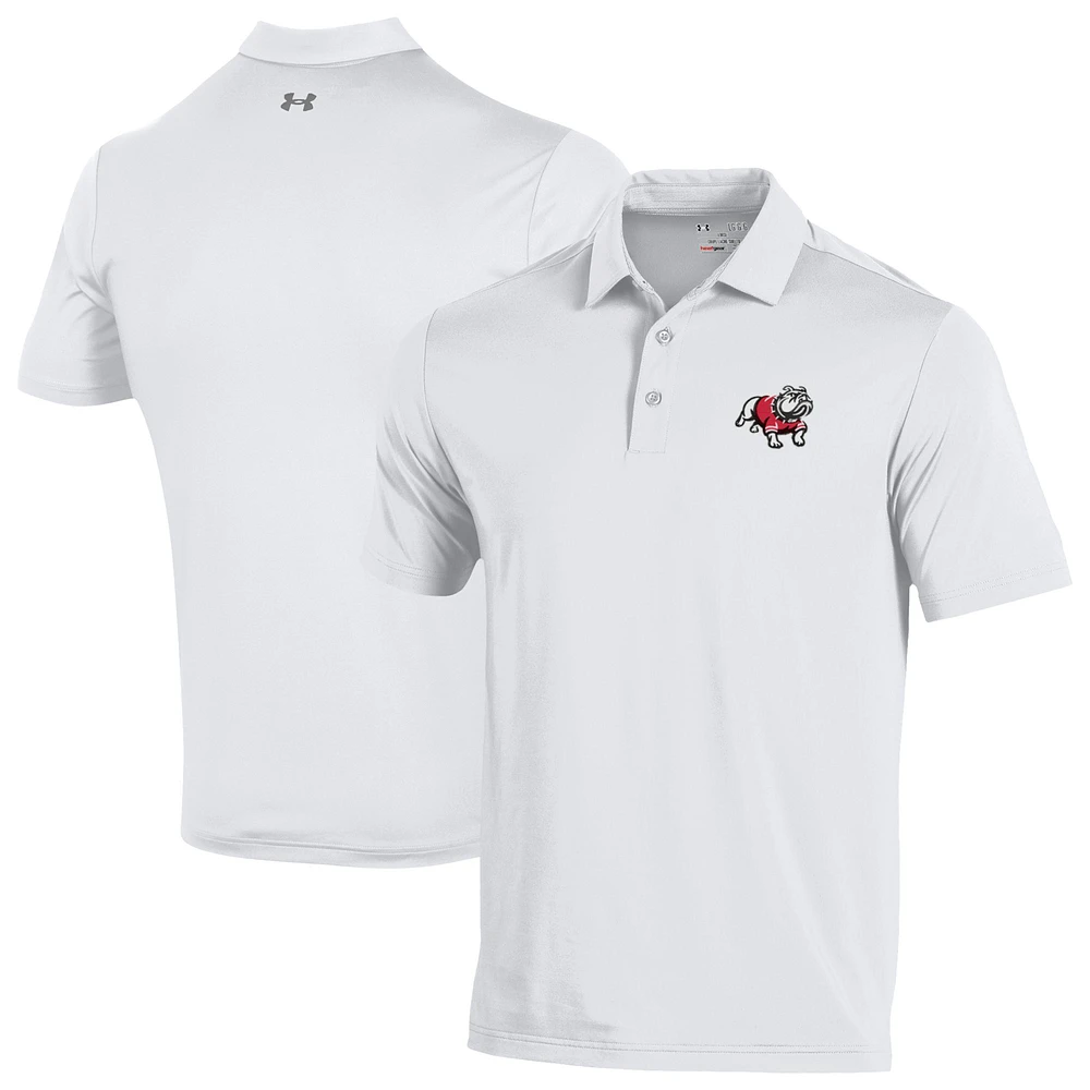 Men's Under Armour White Gardner-Webb Bulldogs Performance Playoff Polo