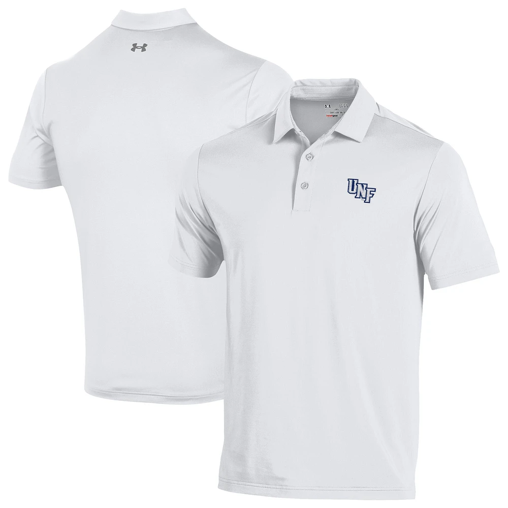 Men's Under Armour White UNF Ospreys Performance Playoff Polo