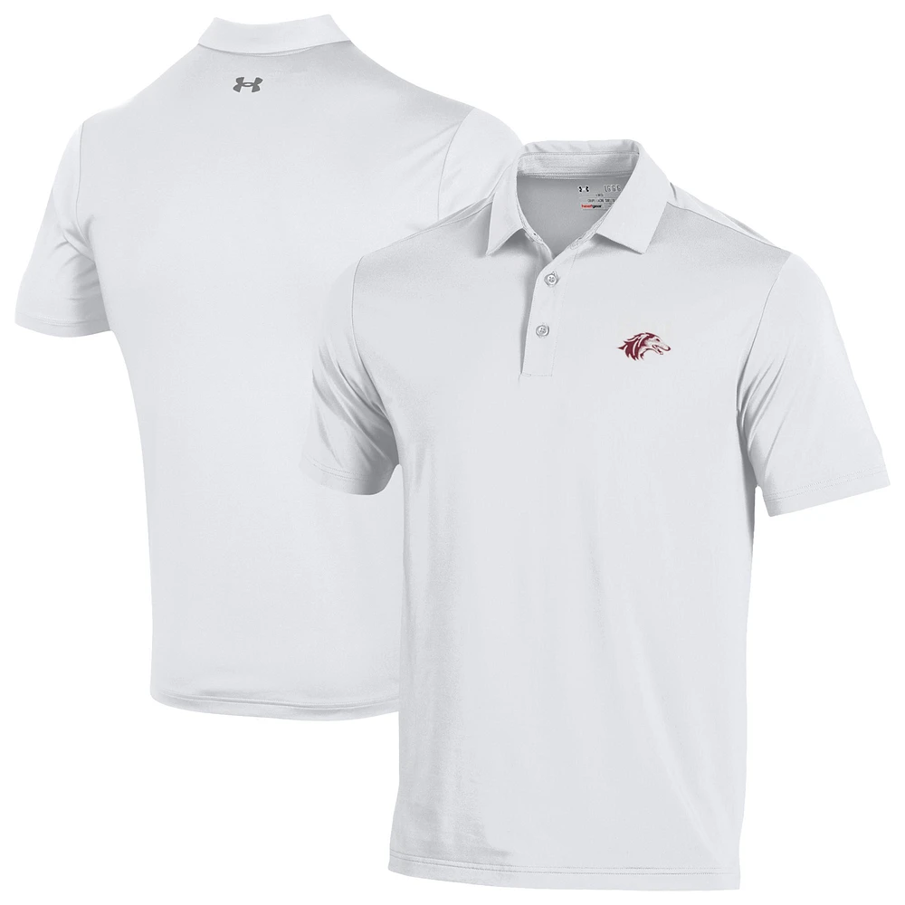 Men's Under Armour White Southern Illinois Salukis Performance Playoff Polo