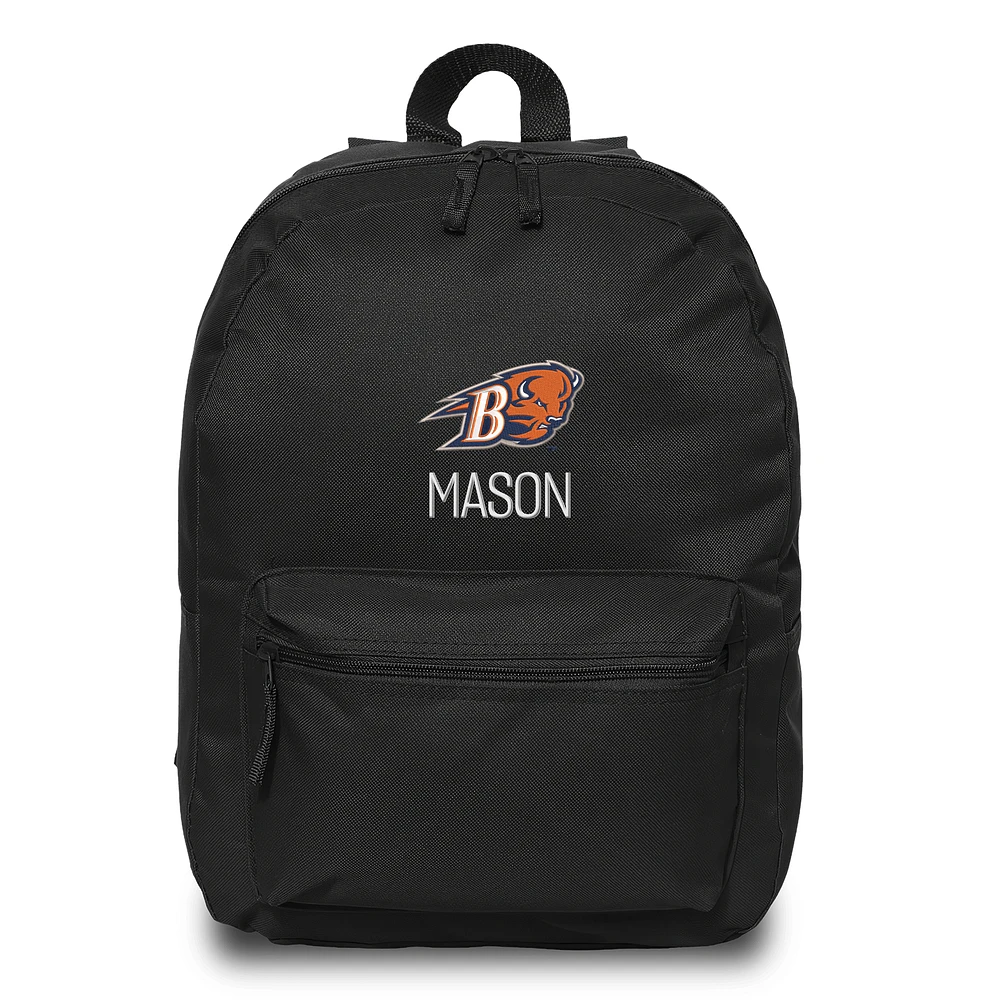 Chad & Jake Black Bucknell Bison Personalized Backpack