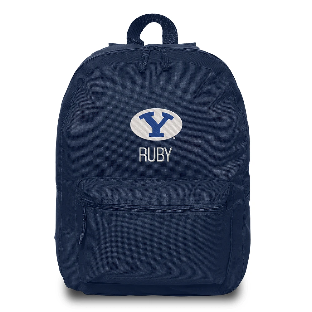 Chad & Jake Navy BYU Cougars Personalized Backpack