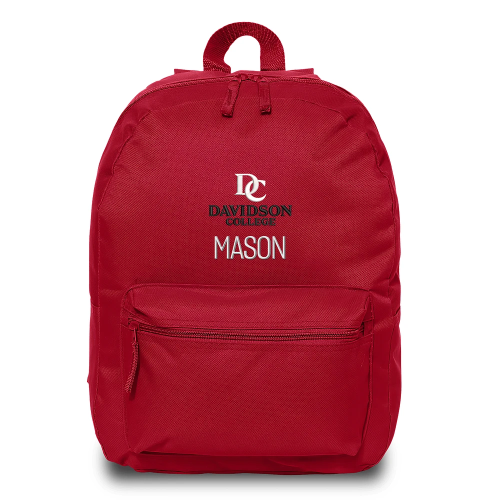 Chad & Jake Red Davidson Wildcats Personalized Backpack