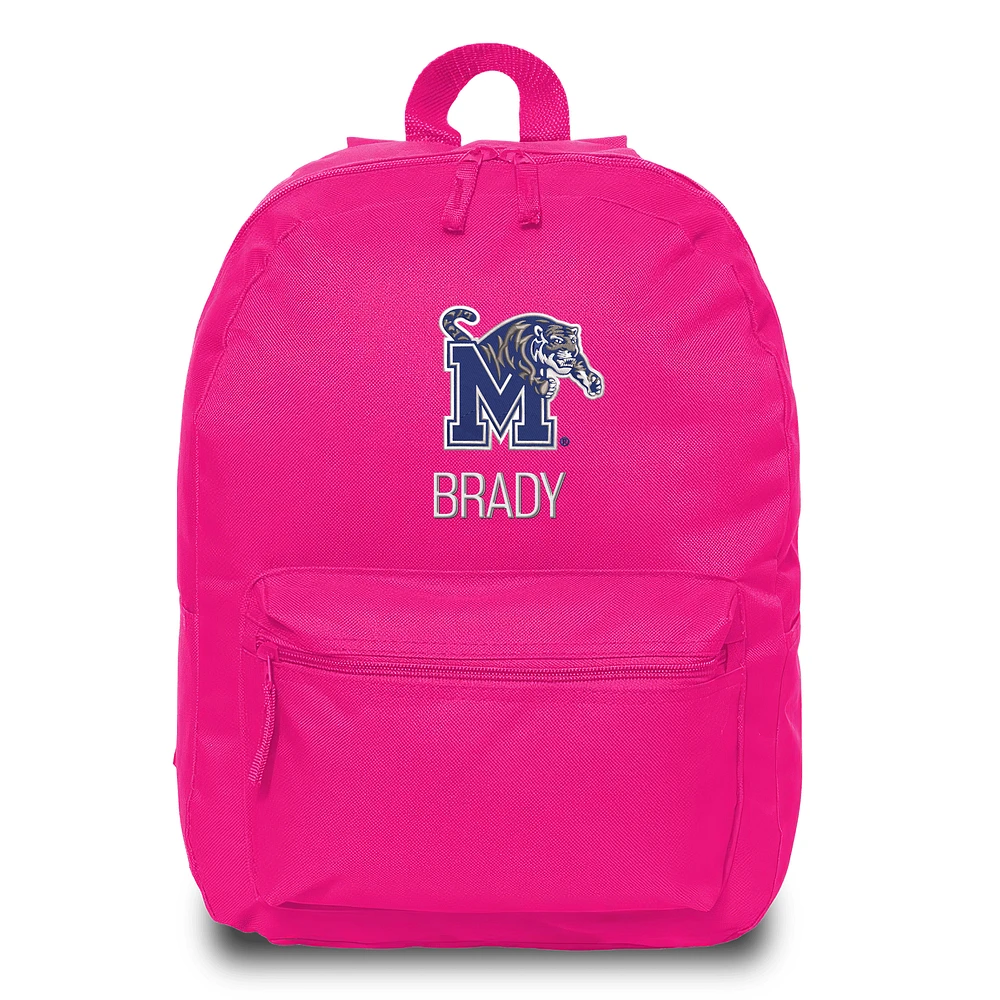 Chad & Jake Pink Memphis Tigers Personalized Backpack