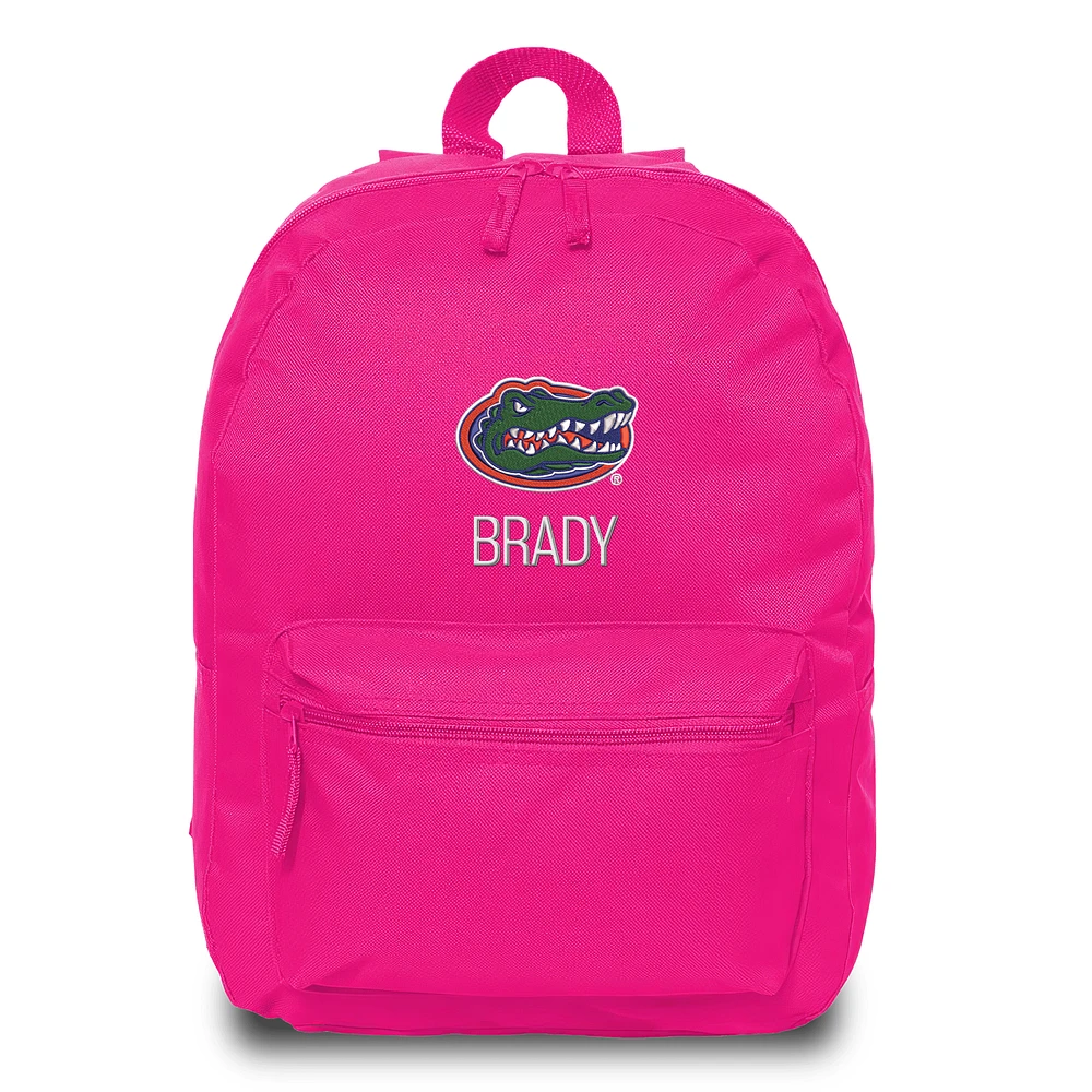 Chad & Jake Pink Florida Gators Personalized Backpack
