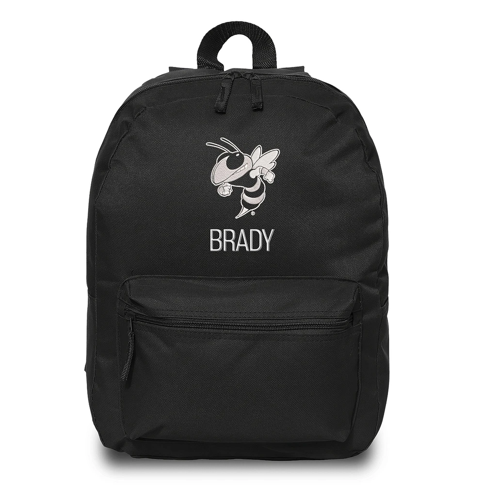 Chad & Jake Black Georgia Tech Yellow Jackets Personalized Backpack