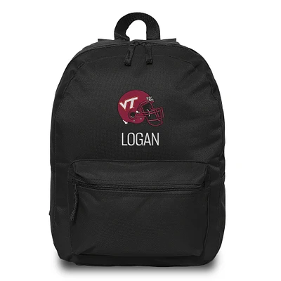 Chad & Jake Black Virginia Tech Hokies Personalized Backpack