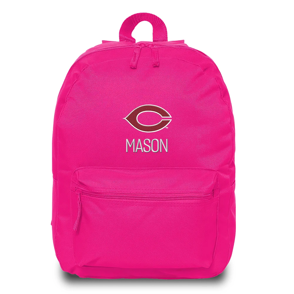 Chad & Jake Pink UChicago Maroons Personalized Backpack