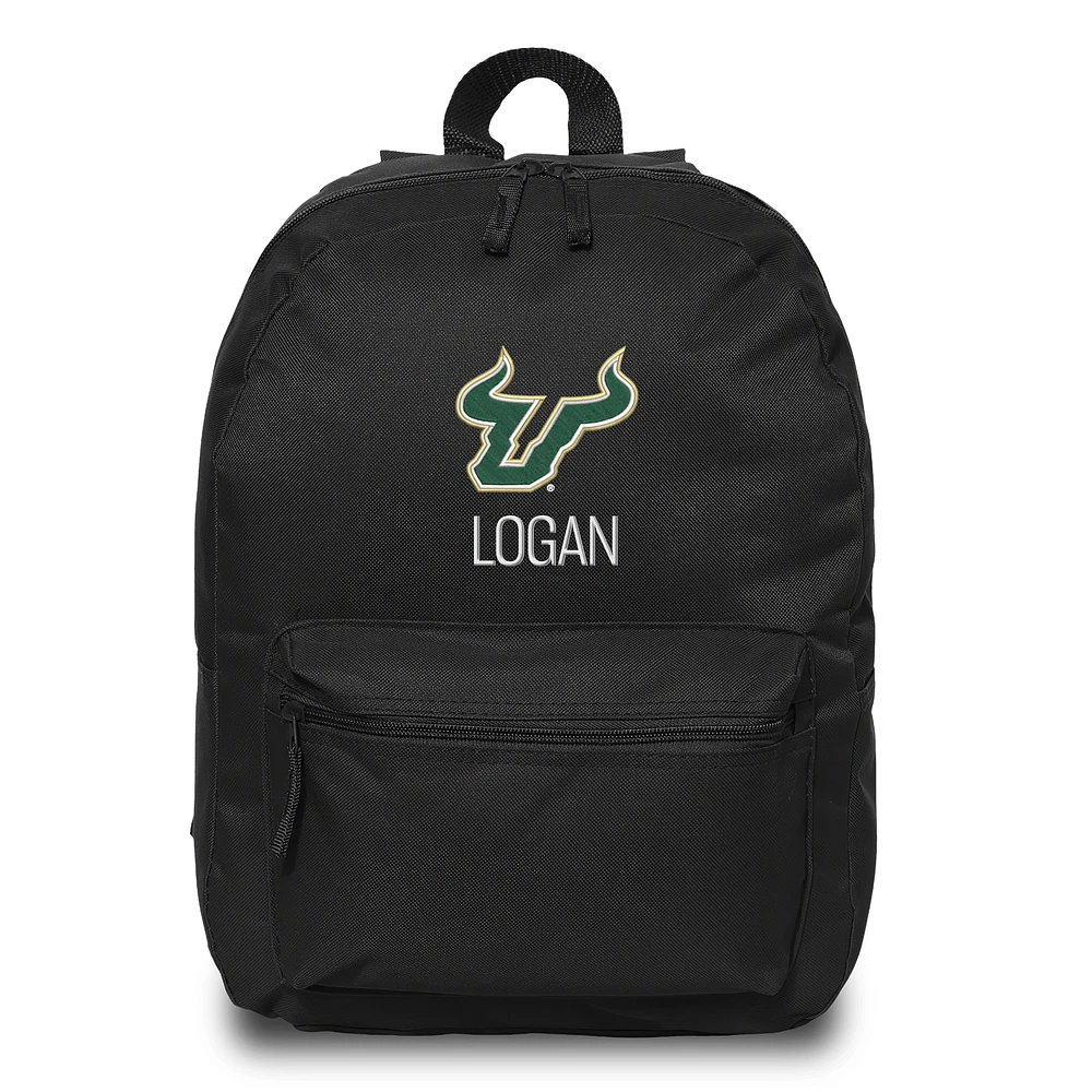 Chad & Jake Black South Florida Bulls Personalized Backpack