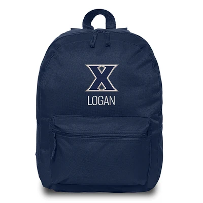 Chad & Jake Navy Xavier Musketeers Personalized Backpack