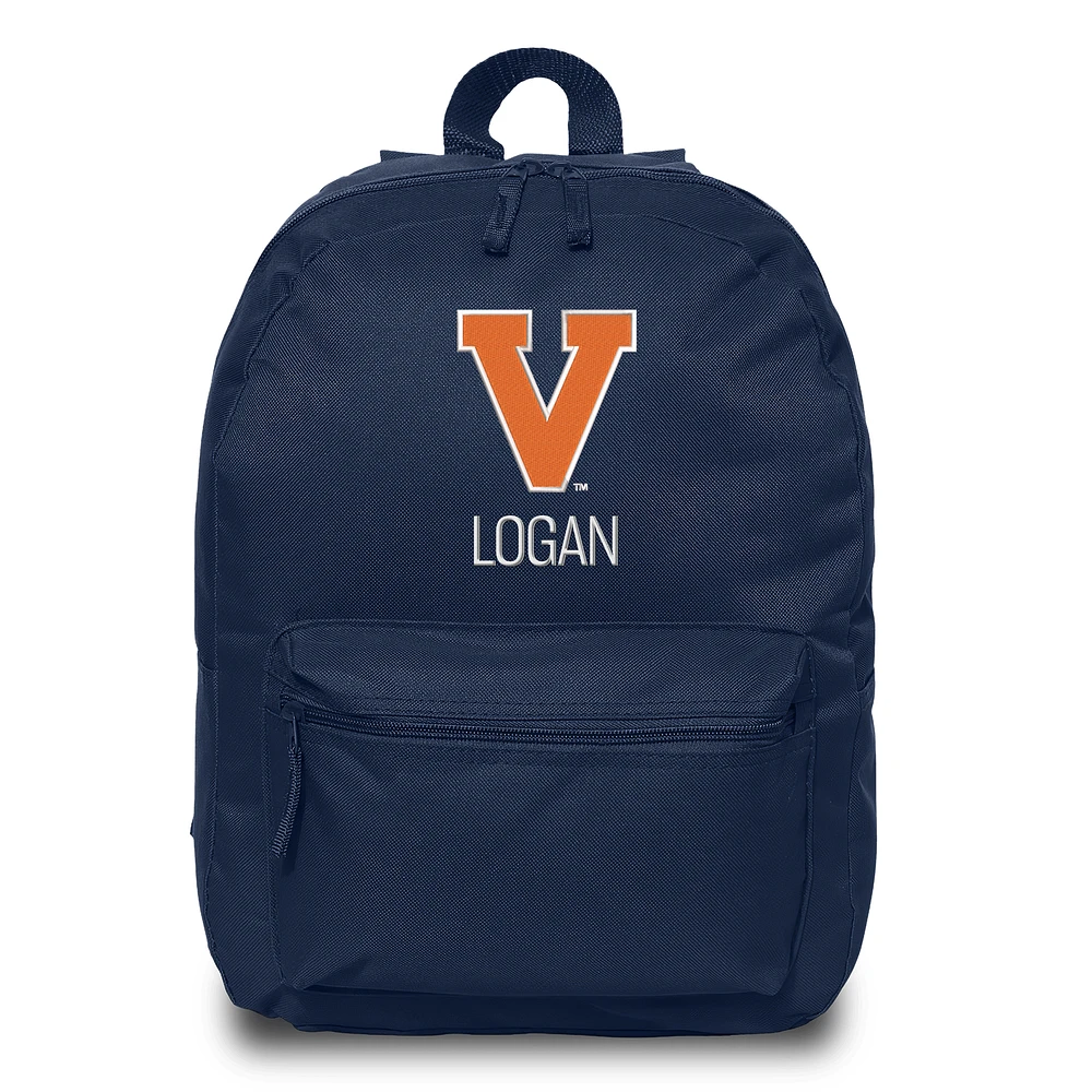 Chad & Jake Navy Virginia Cavaliers Personalized Backpack