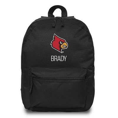Chad & Jake Black Louisville Cardinals Personalized Backpack