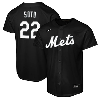 Youth Nike Juan Soto Black New York Mets Replica Player Fashion Jersey
