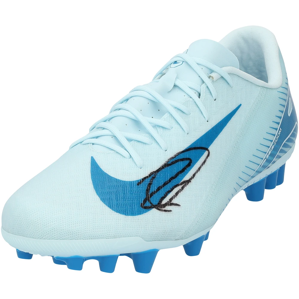 Zlatan Ibrahimovic AC Milan Autographed Light Blue Mercurial Air Zoom Nike Soccer Cleat