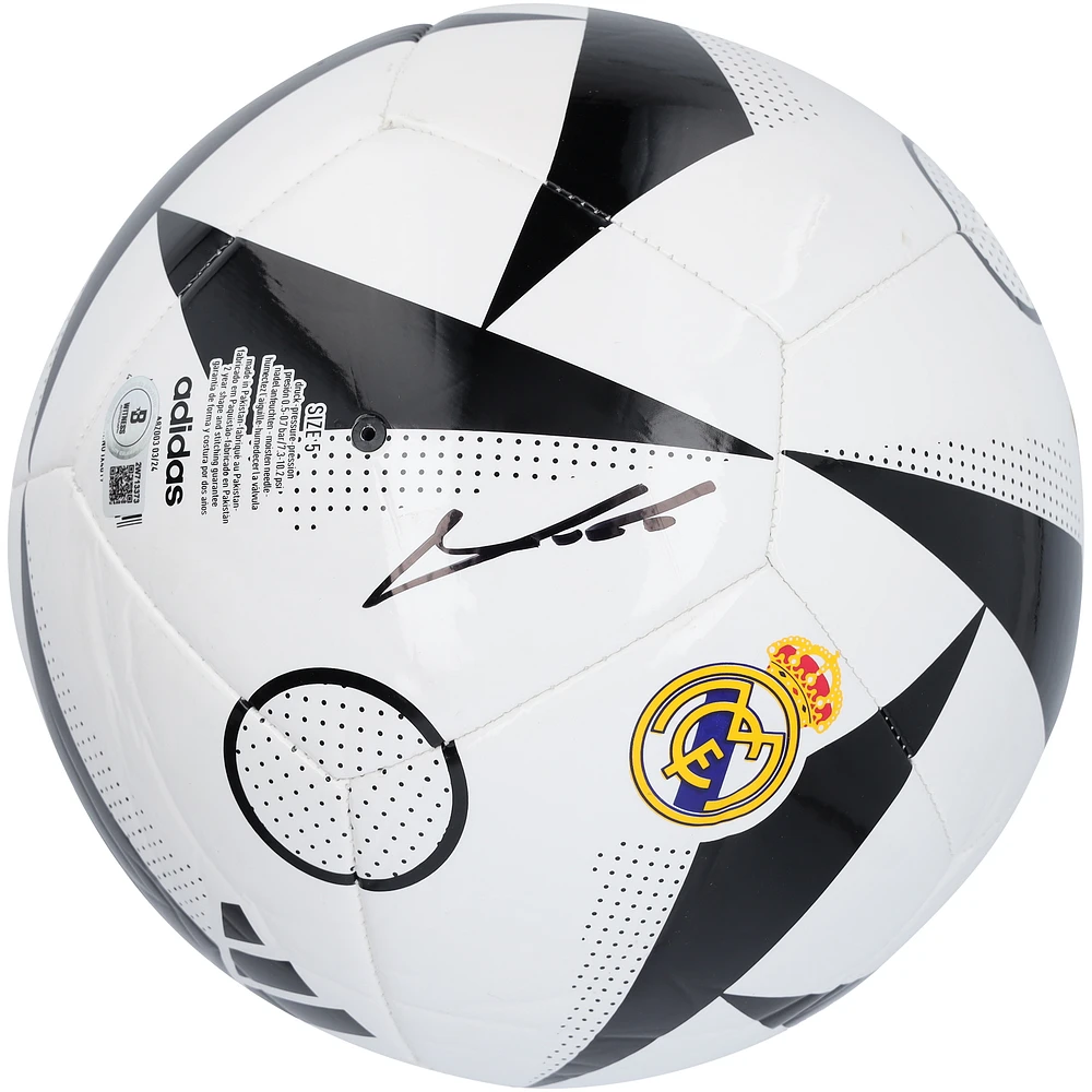 Luka Modric Real Madrid Autographed White adidas Logo Soccer Ball