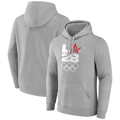 Men's Gray LA 2028 Summer Olympics Athlete Spirit Pullover Hoodie
