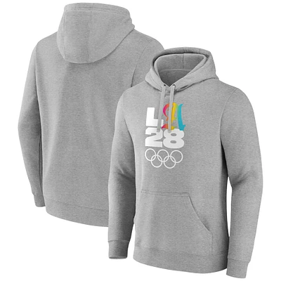 Men's Gray LA 2028 Summer Olympics Gradient Pullover Hoodie