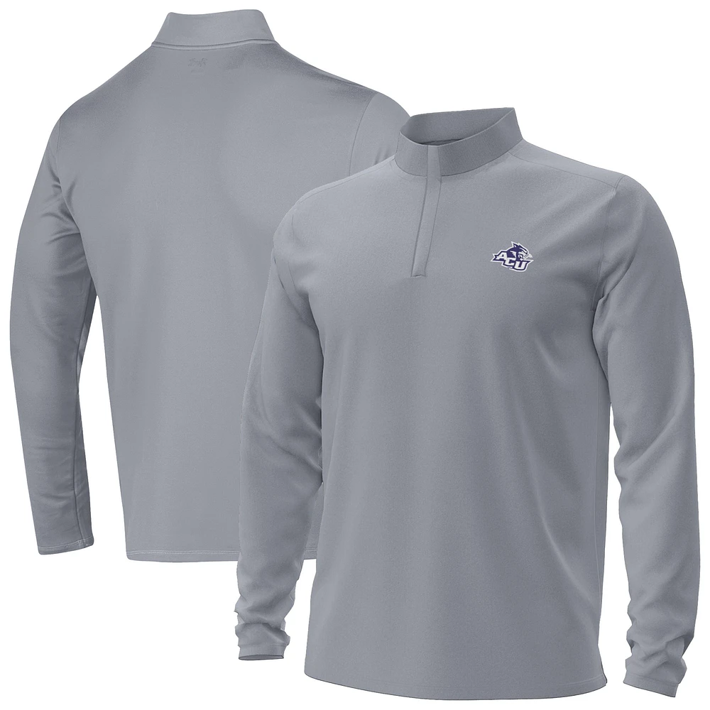 Men's Under Armour Gray Abilene Christian University Wildcats Motion Quarter-Zip Top