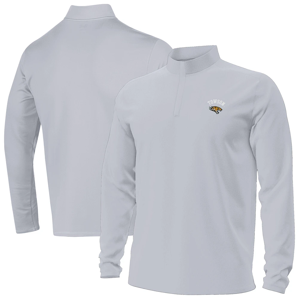 Men's Under Armour Gray Towson Tigers Motion Quarter-Zip Top