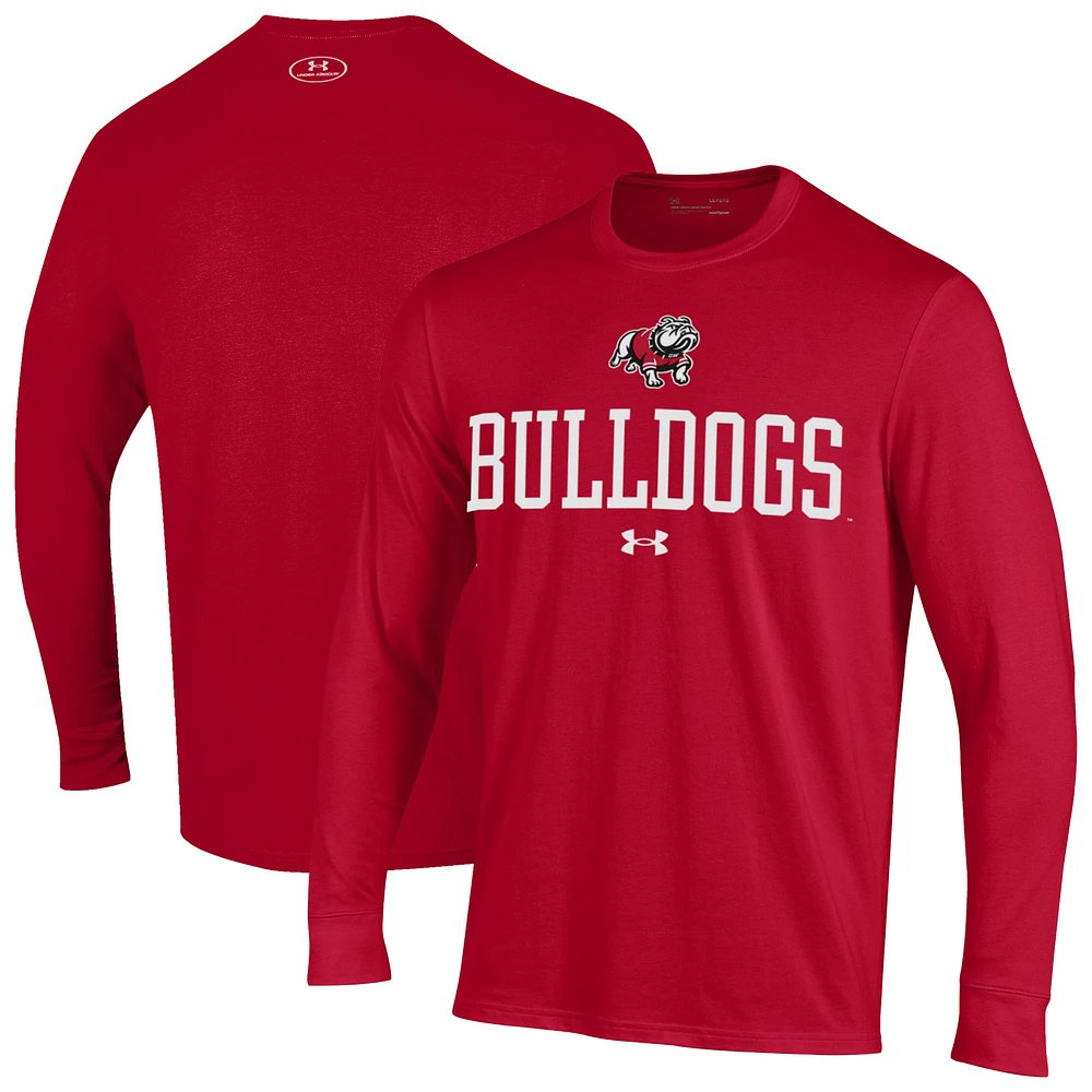 Men's Under Armour Red Gardner-Webb Bulldogs Performance Long Sleeve T-Shirt