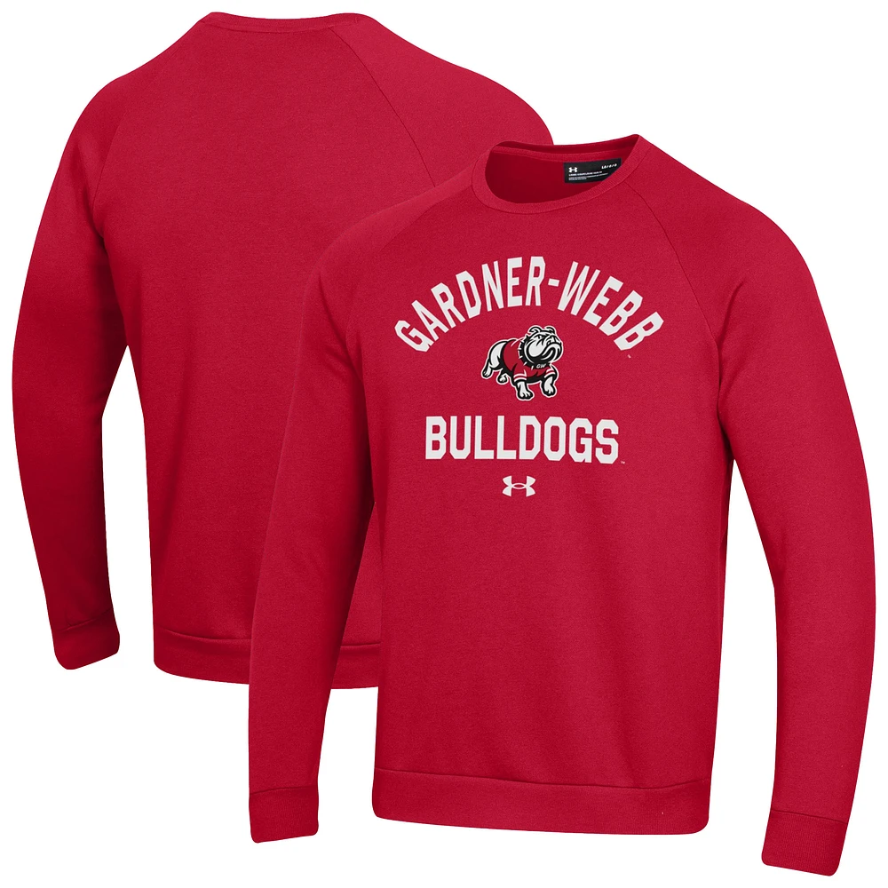Men's Under Armour Red Gardner-Webb Bulldogs Rival Raglan Fleece Sweatshirt