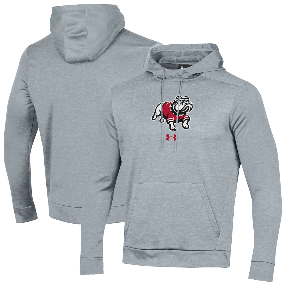 Men's Under Armour Gray Gardner-Webb Bulldogs Fleece Pullover Hoodie