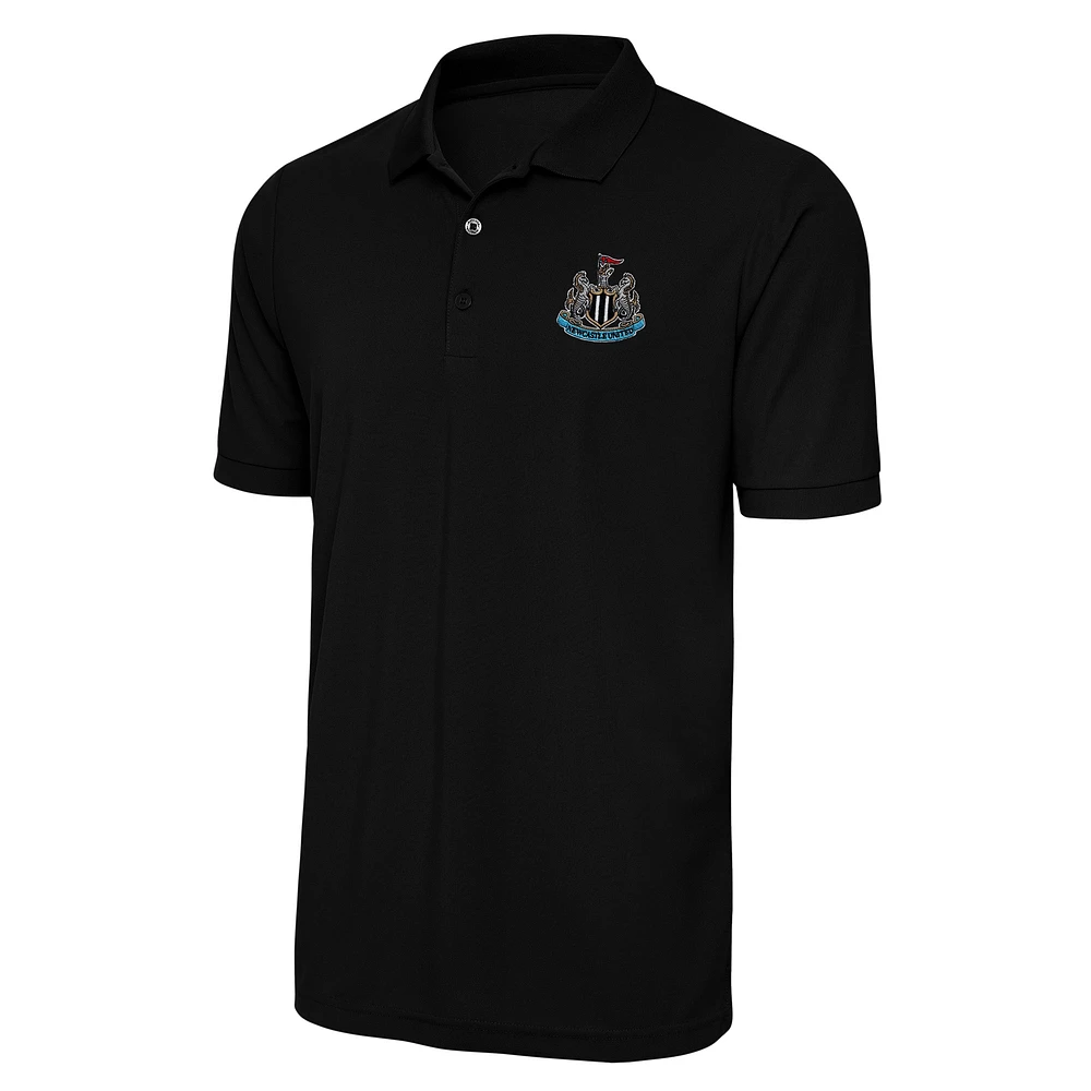 Men's Antigua Black Newcastle United Derive Polo