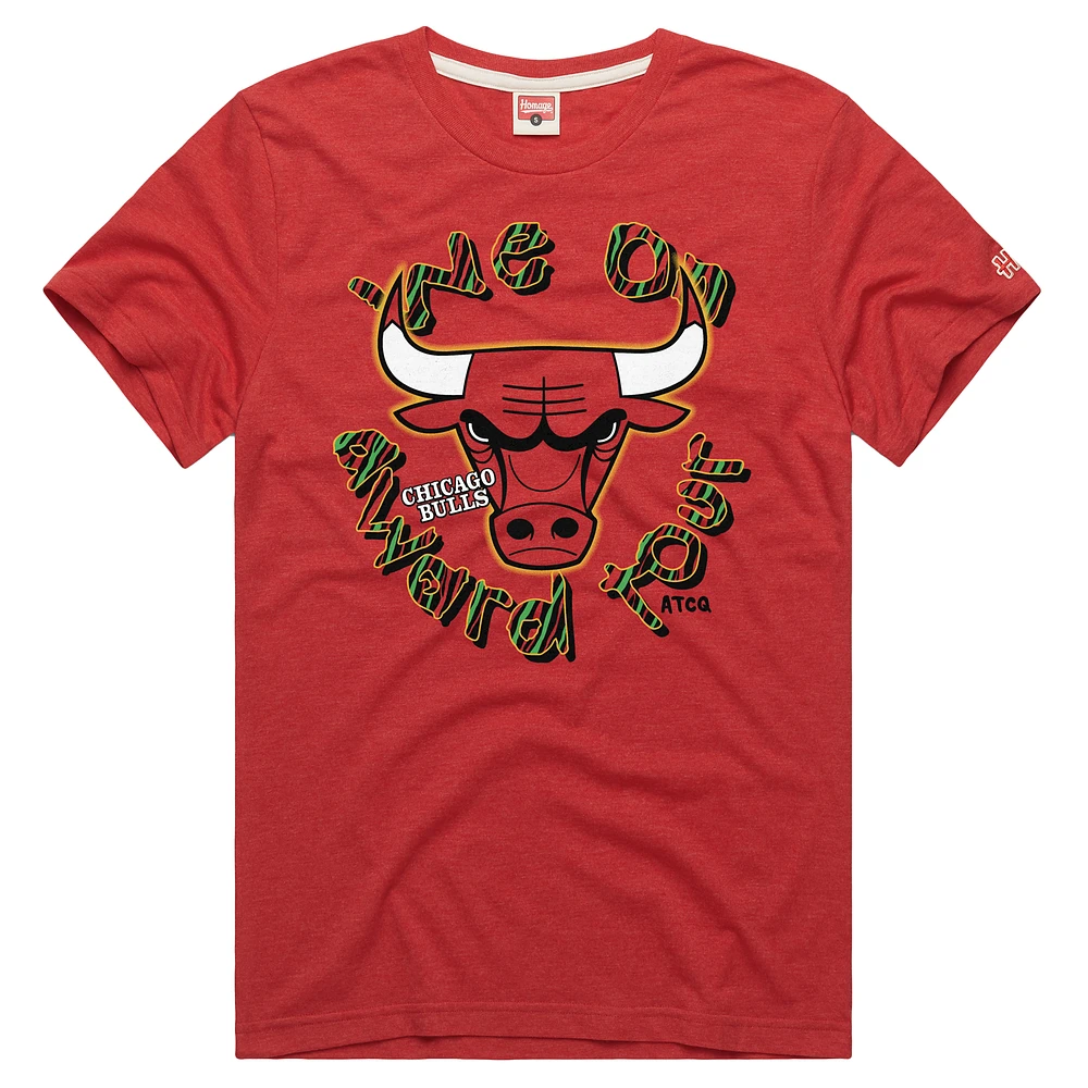 Men's Homage Red Chicago Bulls A Tribe Called Quest x NBA We On Award Tour T-Shirt
