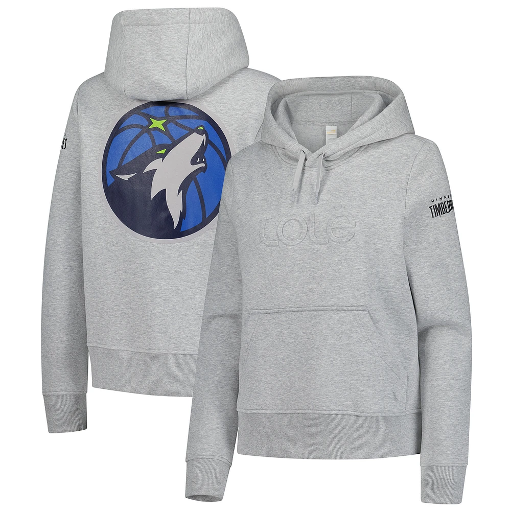 Women's Lolë Gray Minnesota Timberwolves Icon Pullover Hoodie