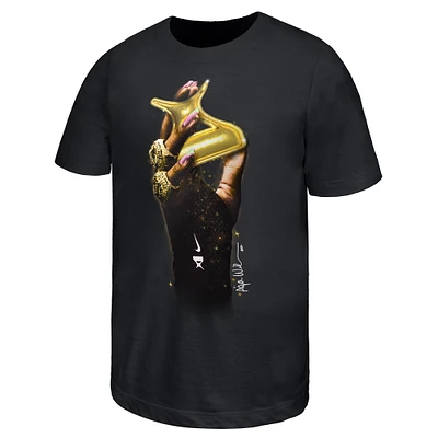 Youth Nike A'ja Wilson Black Las Vegas Aces Player Core T-Shirt