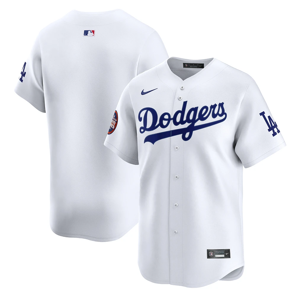 Men's Nike White Los Angeles Dodgers 2025 MLB World Tour: Tokyo Series Home Limited Jersey