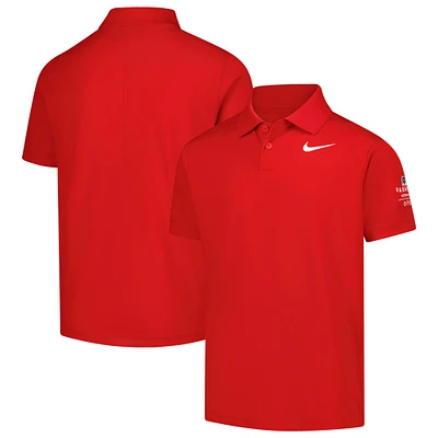 Boys' Youth Nike Red Farmers Insurance Open Victory Performance Polo
