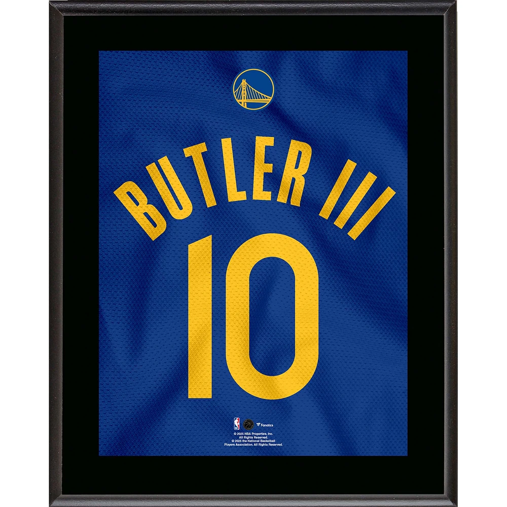 Jimmy Butler Golden State Warriors 10.5" x 13" Jersey Number Sublimated Player Plaque