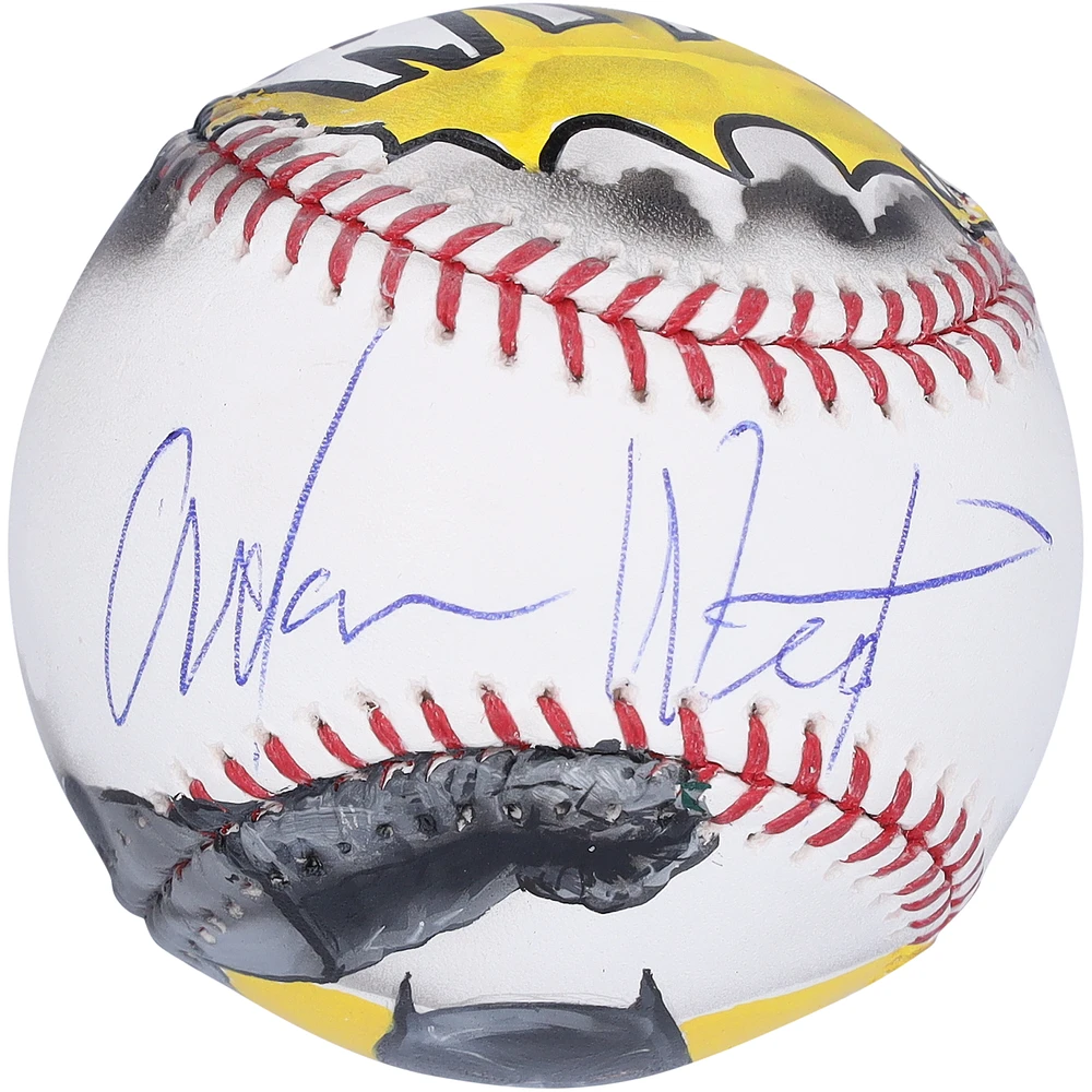 Adam West Batman Autographed Baseball - Art by Diana Aitken - Limited Edition #1/1 - WN55914899