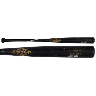 Jared Triolo Pittsburgh Pirates Game-Used Black Old Hickory Broken Bat vs. New York Yankees on September 28, 2024