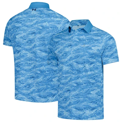 Men's Under Armour Blue THE PLAYERS Iso-Chill Drive Camo Polo