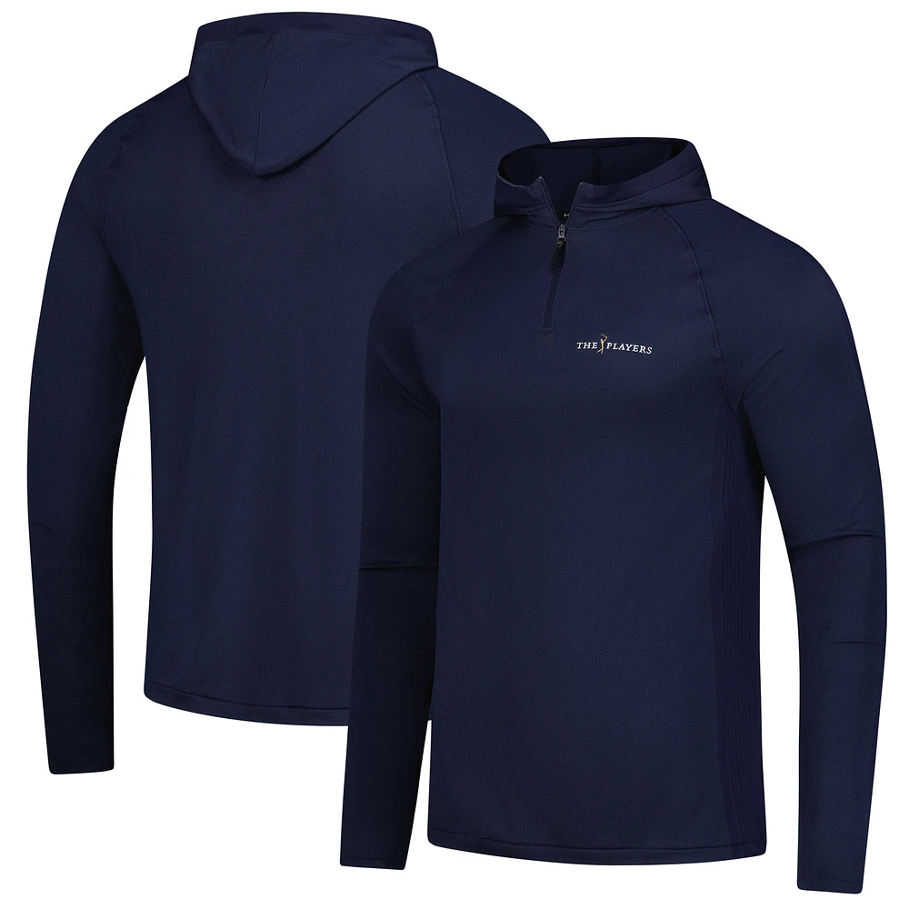 Men's Under Armour Navy THE PLAYERS Drive Pro Seamless Pullover Hoodie