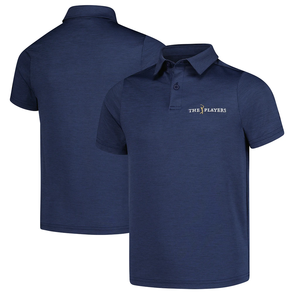 Boy's Youth Under Armour Heather Navy THE PLAYERS Playoff 3.0 Polo