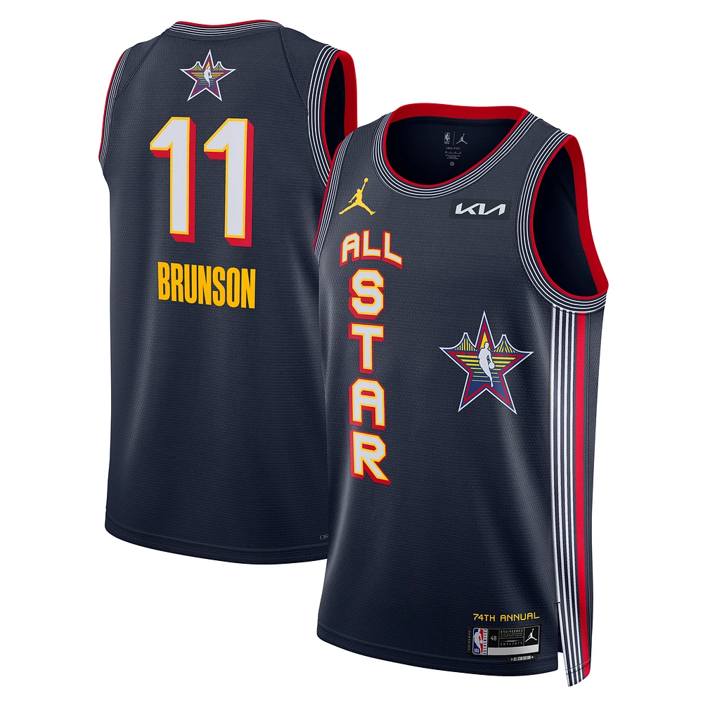 Unisex Nike Jalen Brunson Navy 2025 NBA All-Star Game Swingman Player Jersey