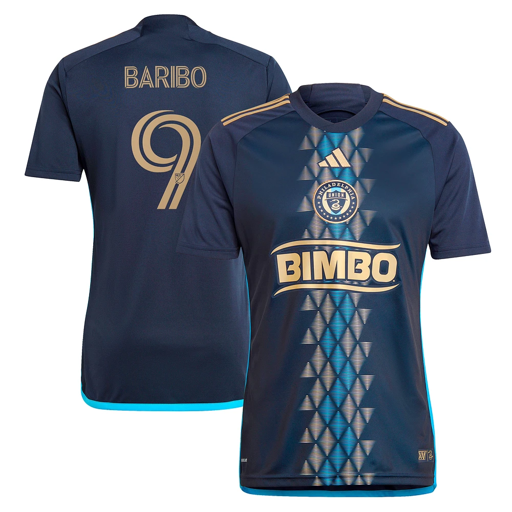 Men's adidas Tai Baribo Navy Philadelphia Union 2024 The XV Kit Replica Player Jersey