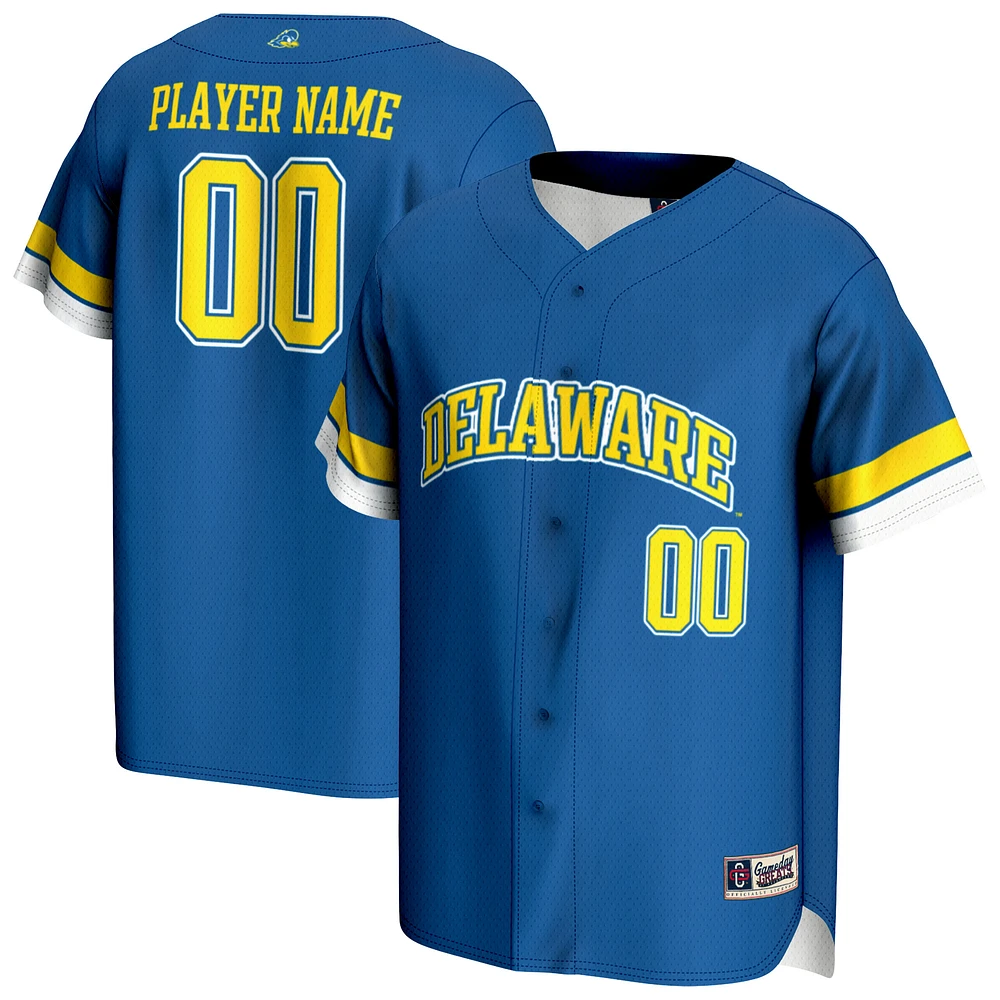 Unisex GameDay Greats Royal Delaware Fightin' Blue Hens NIL Pick-A-Player Lightweight Baseball Jersey