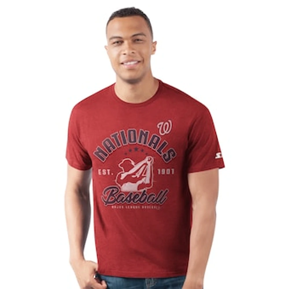 Men's Starter Red Washington Nationals Prime Time Batter T-Shirt
