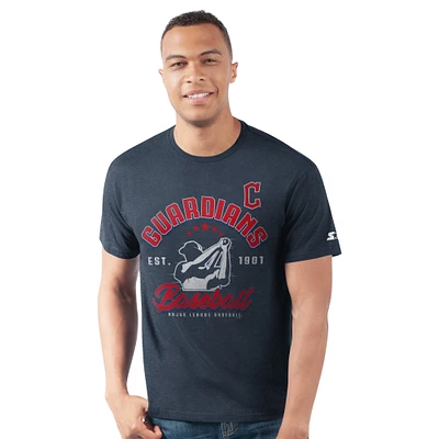 Men's Starter Navy Cleveland Guardians Prime Time Batter T-Shirt