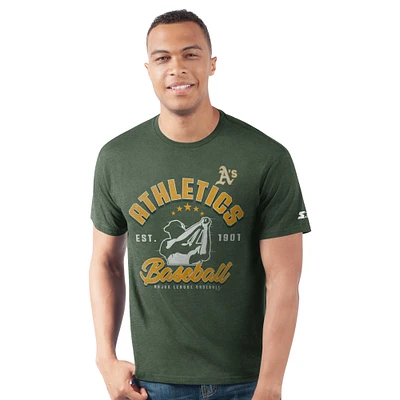 Men's Starter Green Athletics Prime Time Batter T-Shirt