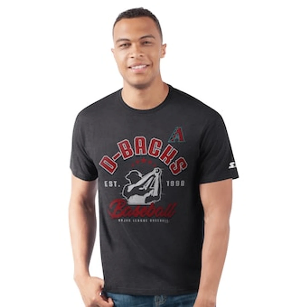 Men's Starter Black Arizona Diamondbacks Prime Time Batter T-Shirt