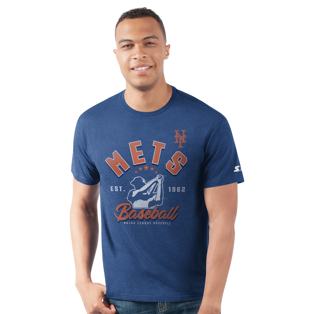 Men's Starter Royal New York Mets Prime Time Batter T-Shirt