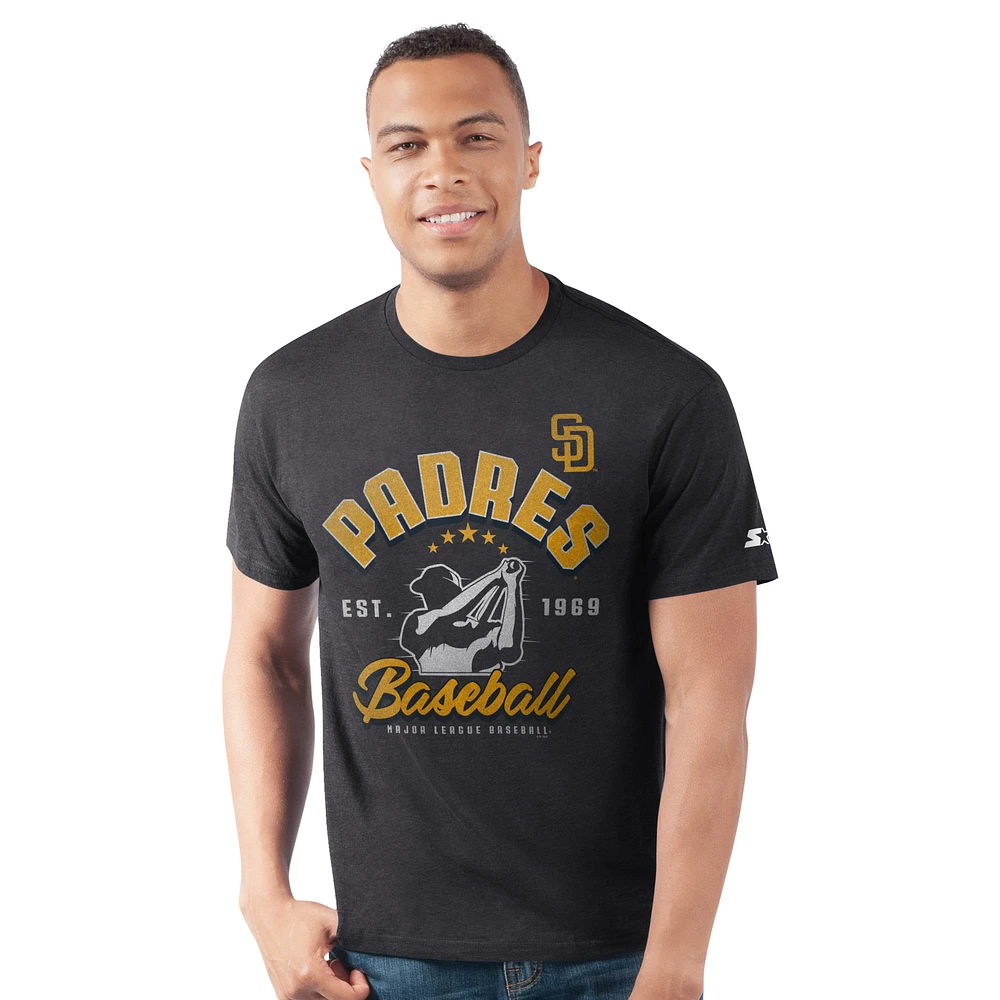 Men's Starter Black San Diego Padres Prime Time Batter T-Shirt