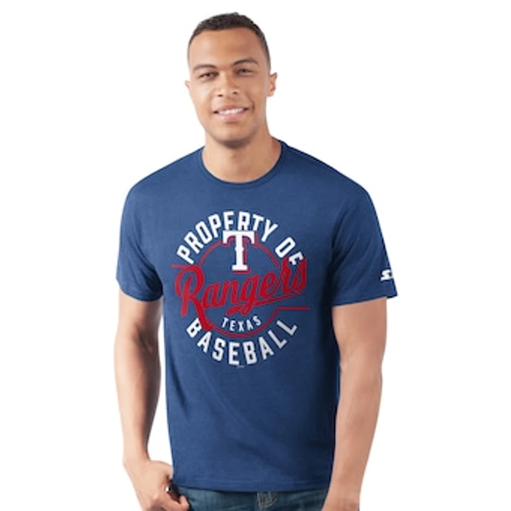 Men's Starter Royal Texas Rangers Prime Time Property Of T-Shirt