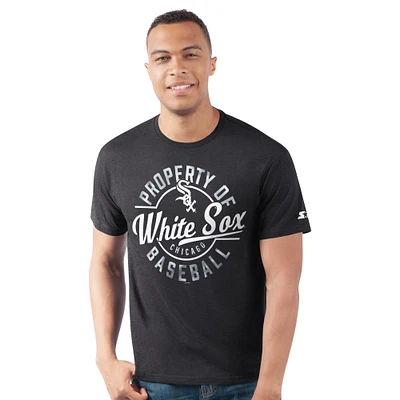 Men's Starter Black Chicago White Sox Prime Time Property Of T-Shirt
